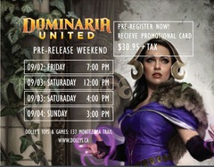 Dominaria United Pre-release Saturday Sept 3rd @ 4:00 pm